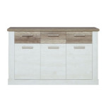 Komoda Duro DURK233, baltos/ąžuolo spalvos