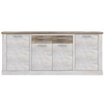 Komoda Duro DURK241, baltos/ąžuolo spalvos