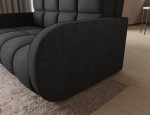 Sofa-lova Eltap Deverio, 154x103x83 cm, juoda