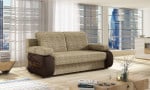 Sofa NORE Laura, ruda/smėlio spalvos