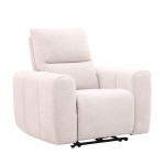 Recliner armchair MATIAS with electric mechanism, light beige