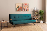Zven žalia trivietė sofa-lova, miegamoji vieta 180x100 cm