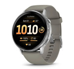„Garmin Venu 4“ – 45 mm, sidabrinis su sidabro pilkos spalvos silikoniniu dirželiu sportinis laikrodis