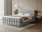 Kontinentinė lova Eltap Sabeno Royal 04, 160x200 cm, pilka