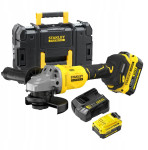 Stanley Sfmcg710m1t-qw Akumuliatorinis kampinis šlifuoklis 125mm 18v
