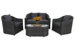 Lauko baldų komplektas Modena, Grey / Grey Melange
