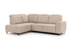 Minkštas kampas kairės pusės Meble Bogart Magnis L, smėlio spalvos