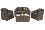 Lauko baldų komplektas Modena, Silk Grey / Melange