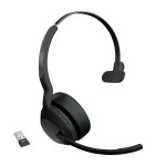 Ausinės - Jabra - Evolve2 55 UC Mono - Bluetooth - Aktyvus triukšmo slopinimas - USB-A