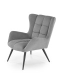 BYRON Grey Leisure Chair – Classic Comfort by Halmar