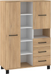 Vitrina Meblocross 2D3SP, ruda