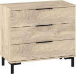 Komoda Meblocross Fresh FRE-02, šviesaus ąžuolo spalvos