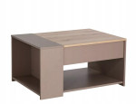 Drop Transforming Coffee Table – Modern Rectangular Coffee Table in Brown