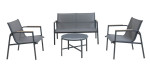 Lauko baldų komplektas MANGO CAFFE, Dark Grey