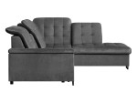 Dešininė kampinė sofa Ariado, pilka