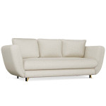 Trivietė sofa TopEshop Saris, smėlio spalvos