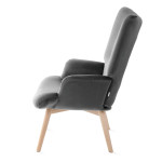 Svetainės fotelis Homla, pilkas