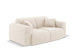 Micadoni Nolio 2 vietų sofa, šviesiai smėlinės spalvos šenilis