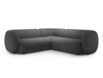 U formos minkštas kampas Micadoni Home Kate, Dark Grey Melange
