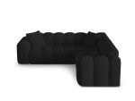 L formos minkštas kampas Micadoni Home Treno, Black