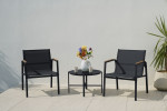 Lauko baldų komplektas MANGO BALCONY, Black