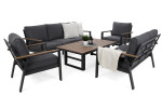 Lauko baldų komplektas Turyn, Dark Grey / Grey Melange