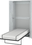 Sieninė lova Meblocross Teddy 90, 90x200 cm, balta