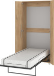 Meblocross Teddy 90 Sieninė lova 90x200 cm, ąžuolo spalva
