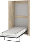 Meblocross Teddy 90 sieninė lova, 90x200 cm, ąžuolo spalva