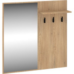 Pakaba su veidrodžiu Meblocross Boss Bos-19 L, ruda