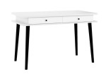 Rašomasis stalas Meblocross Dolce DOL-02, juodas/baltas