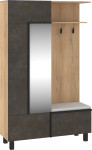 Meblocross Lars LAR-06 3D prieškambario komplektas – elegantiškas modernus prieškambaris su veidrodžiu
