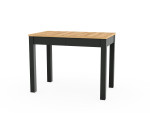 ORION 03 Išplečiamas Valgomojo Stalas 100–160×60 cm, Amatininko Ąžuolas / Juoda