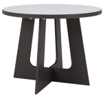 BELAGIO šiuolaikinis išskleidžiamas valgomojo stalas – elegantiškas marmuro efekto akcentas