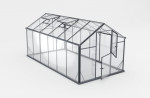 Grūdinto stiklo šiltnamis Gampre Sanus Glass L-10 RAL7016 4,3x2,2 m
