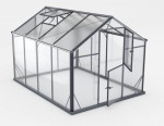 Grūdinto stiklo šiltnamis Gampre Sanus Hybrid L-7 RAL9005 2,9x2,2 m