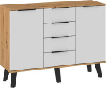 Sven SVN-02 komoda 2D4S – ąžuolas Artisan/balta