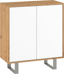 Komoda Meblocross King, 80x90x36 cm, ruda/balta