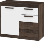 Komoda Meblocross Maximus MXS-07 modernus dizainas, 1 durys, 4 stalčiai