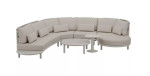 Modulinė poilsio sofa Mirpol Es Vedra smėlio spalvos, 6 elementai