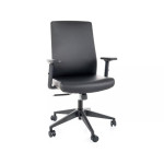 Biuro kėdė Signal Meble Q-085 ergonomiška juoda ekologiška oda
