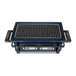 Keraminė kepsninė Kamado Bono Hibachi Evo Square, 35 cm, mėlyna