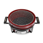 Keraminė kepsninė Kamado Bono Hibachi Evo, 35 cm, raudona