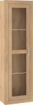 Vitrina Meblocross Verin VRN-08 ąžuolo spalvos, pastatoma, su lentynomis