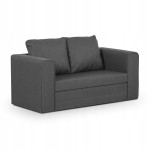 Sofa-lova Nenurodyta 112x190 Moderni pilka medžiaga, miegojimo funkcija