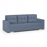 Miegamoji sofa FOLLER 3-vietė tamsiai mėlyna modernus apmušalas su laikymo vieta