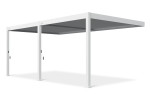 Pavėsinė Pergola DELUXE WALL 3.6x6, White (montuojama prie sienos)