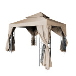 Sodo paviljono stogo danga Patio Gran Canaria, smėlio spalvos