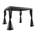 Sodo paviljonas Patio Palamos, juodas