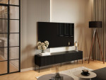 Prekė su pažeista pakuote.TV staliukas Cama Meble Vera, matinis juodas